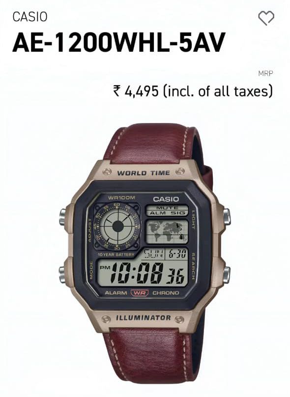 The Casio AE-1200WHL-5AV blends - Image 2