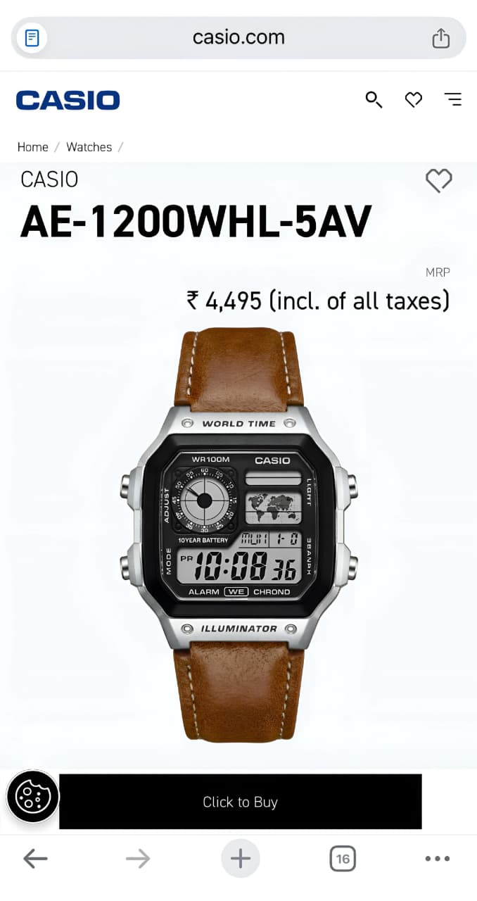 The Casio AE-1200WHL-5AV blends - Image 4