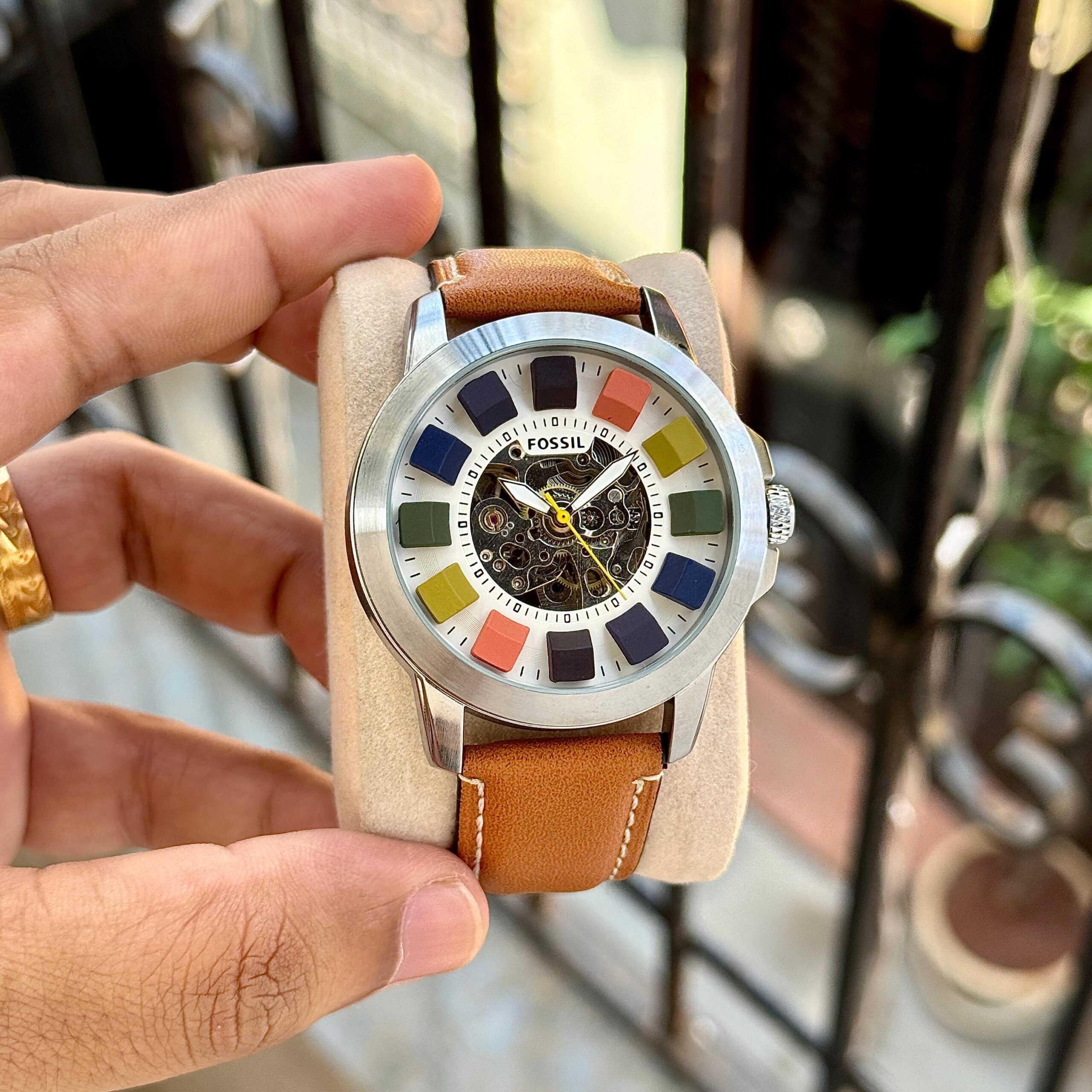 FOSSIL GRANT AUTOMATIC – MULTICOLOUR SKELETON DIAL STYLE - Image 3