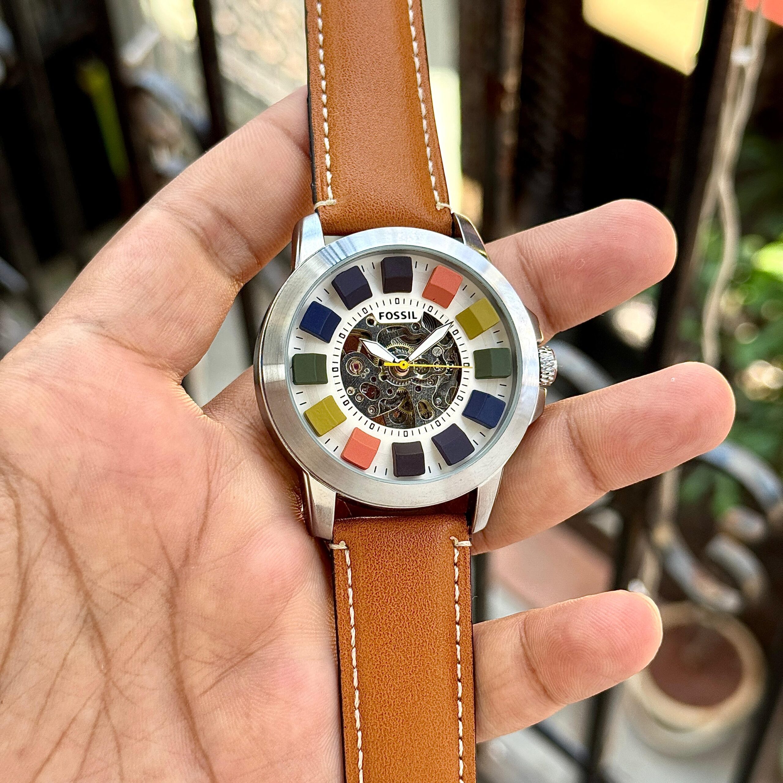 FOSSIL GRANT AUTOMATIC – MULTICOLOUR SKELETON DIAL STYLE - Image 4